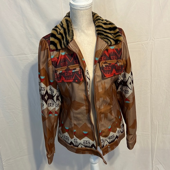 Native American Printed Jacket, Size M - Picture 1 of 6
